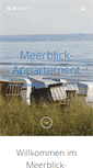 Mobile Screenshot of meerblick-appartement.de
